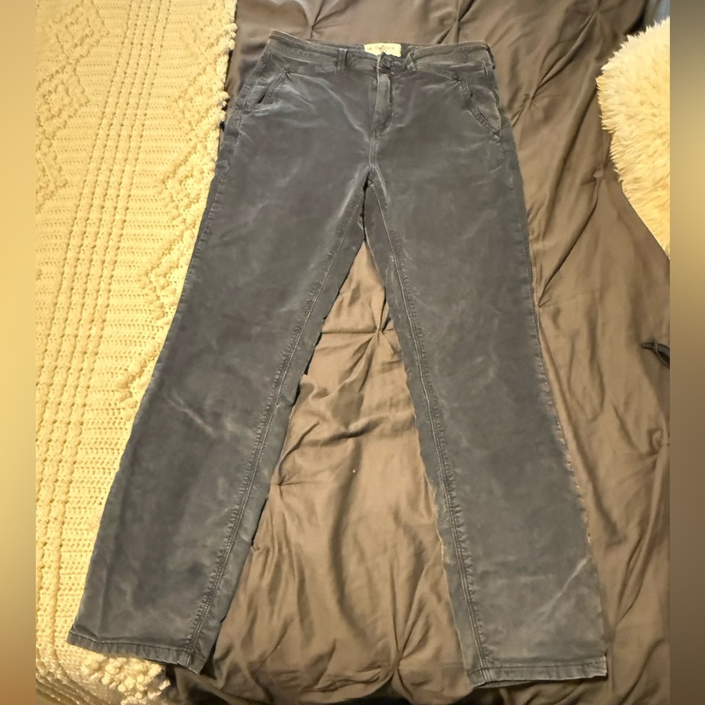 Blue Gray Corduroy Pants